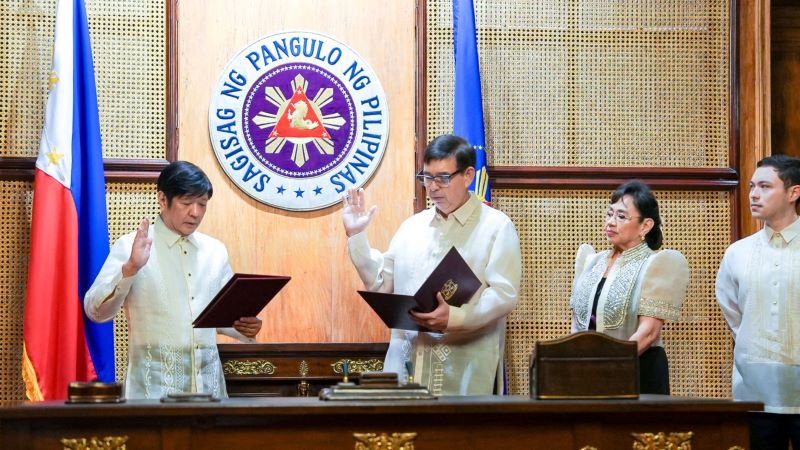 ralph recto sworn in by bbm
