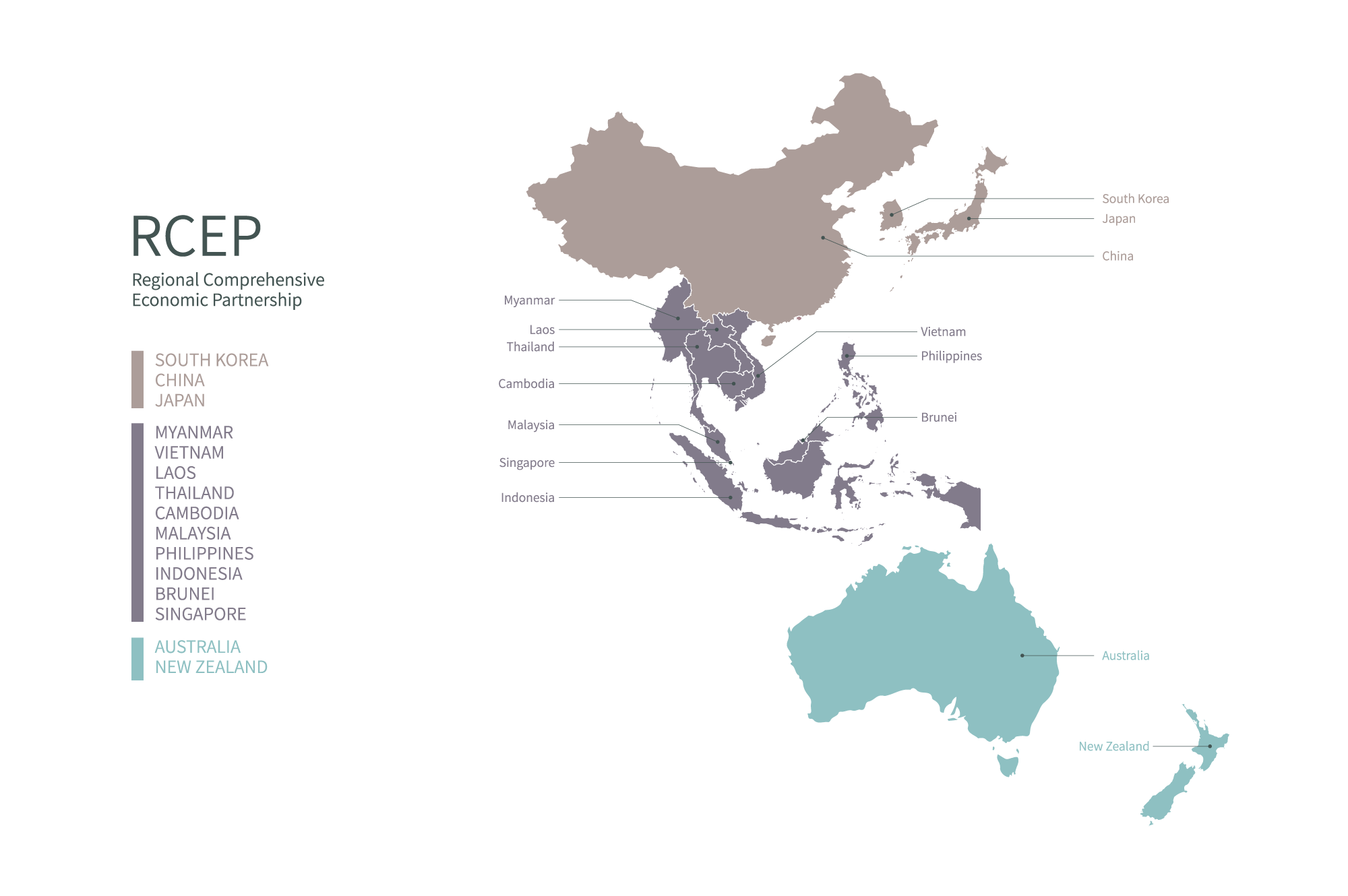 RCEP map