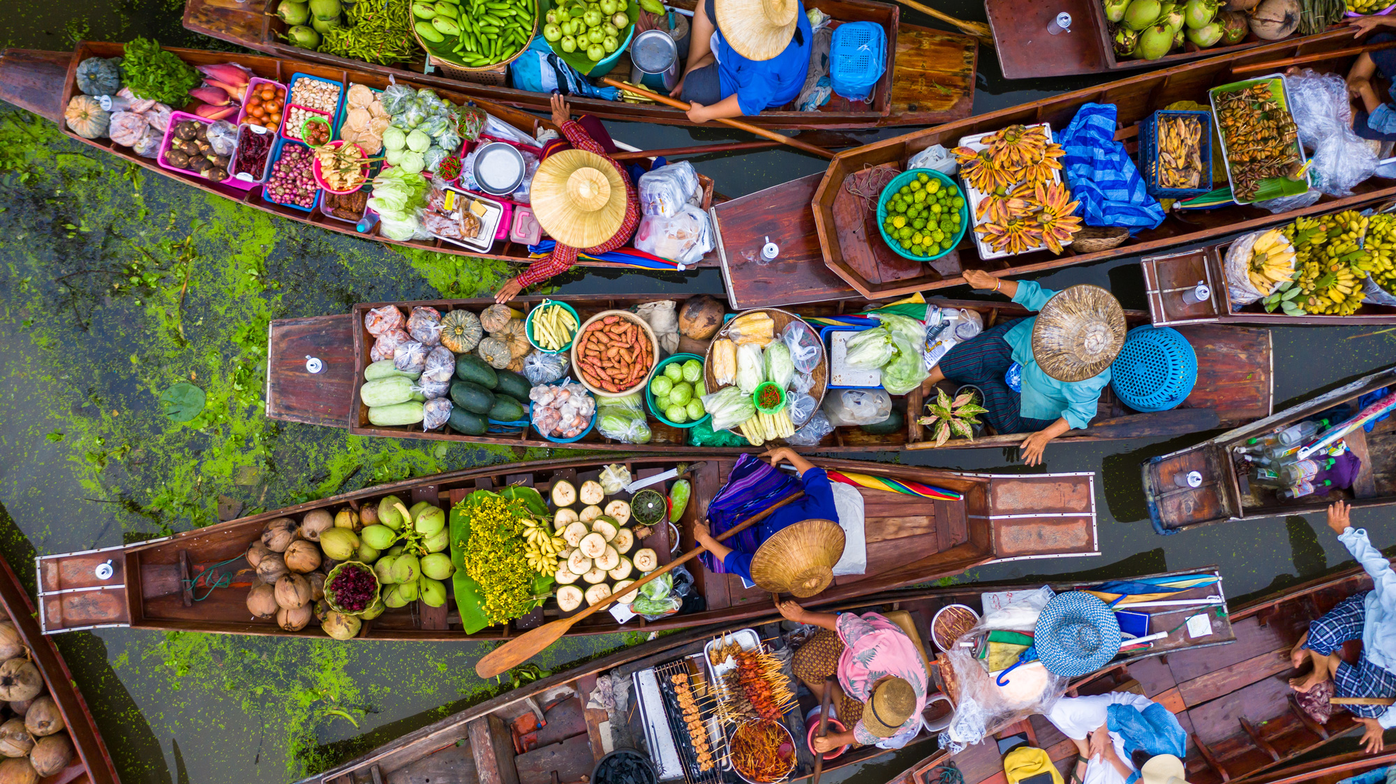 thailand floating market