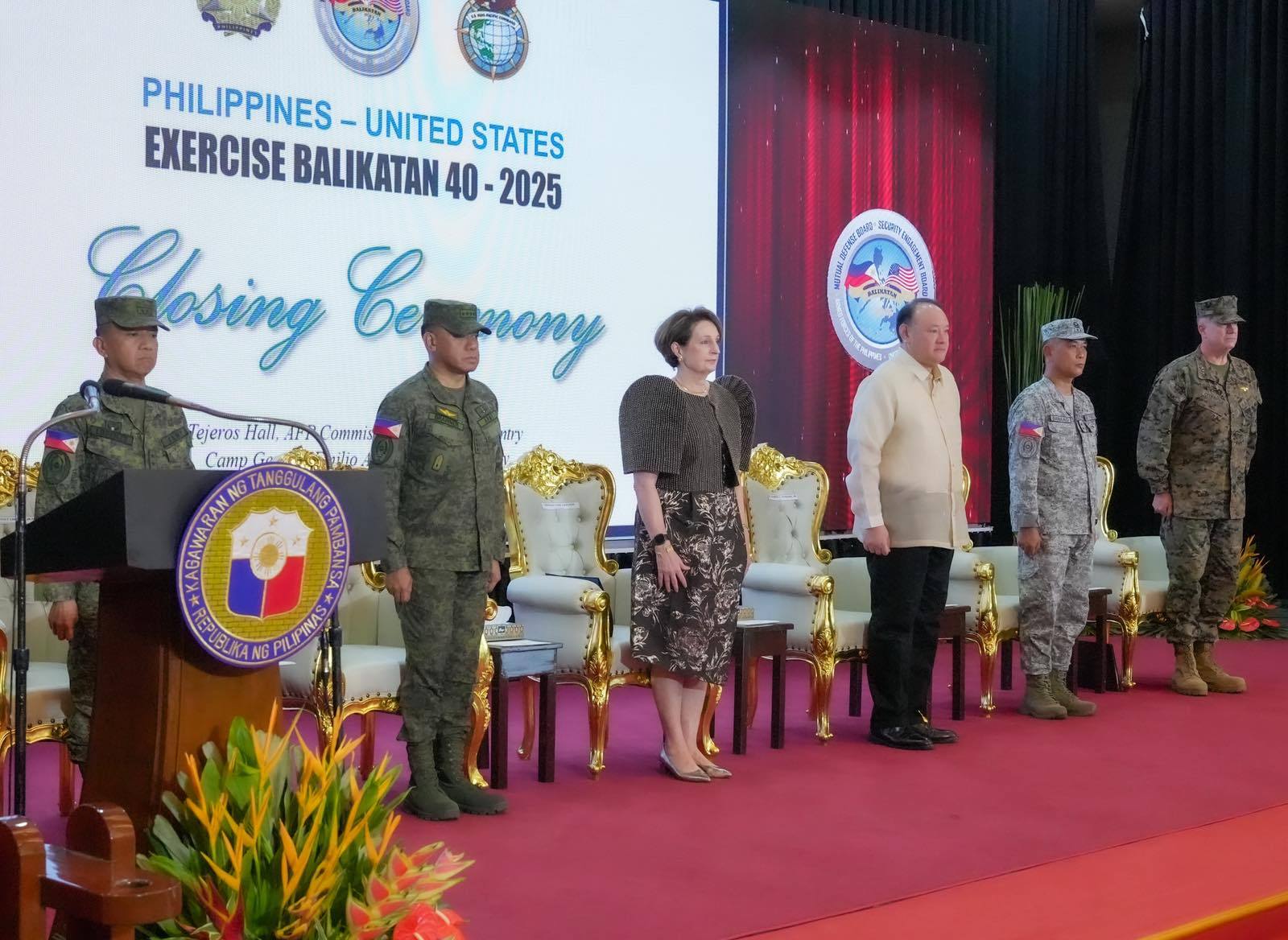 Closing ceremony of Exercise Balikatan 40-2025 