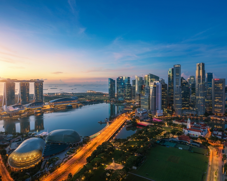 Singapore business district